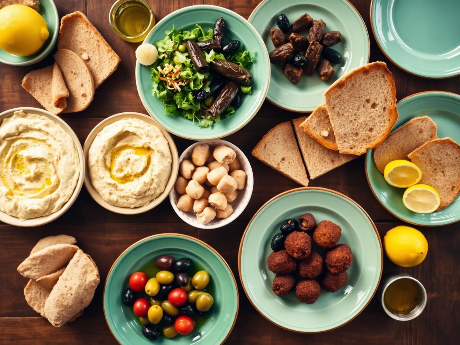 Plateau de mezzés libanais